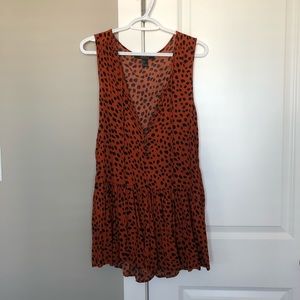 Forever 21 Contemporary Animal Print Romper